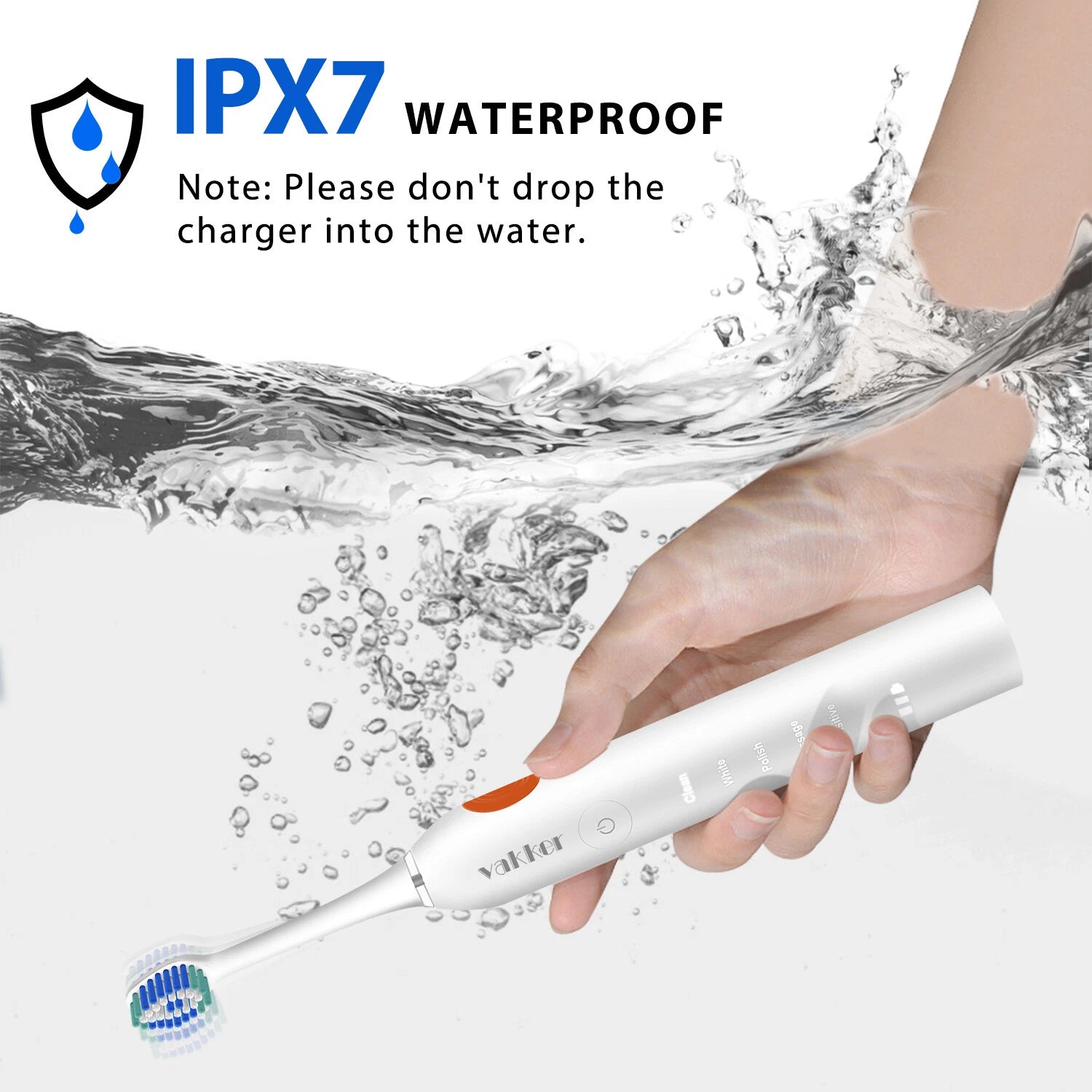 UltraSonic Electric Toothbrush With 5 Cleaning Modes Rechargeable