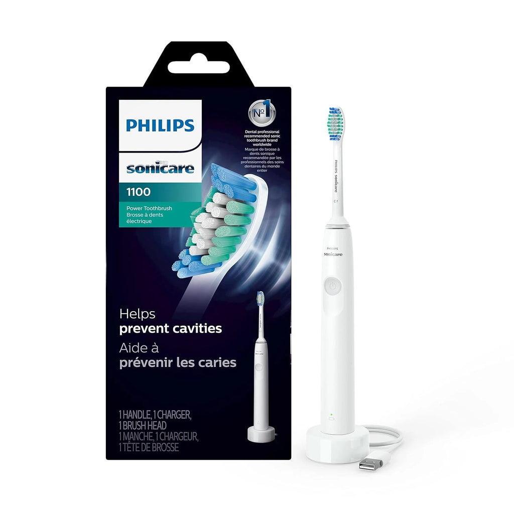 1100 Electric Toothbrush Rechargeable, White Grey, HX3641/02