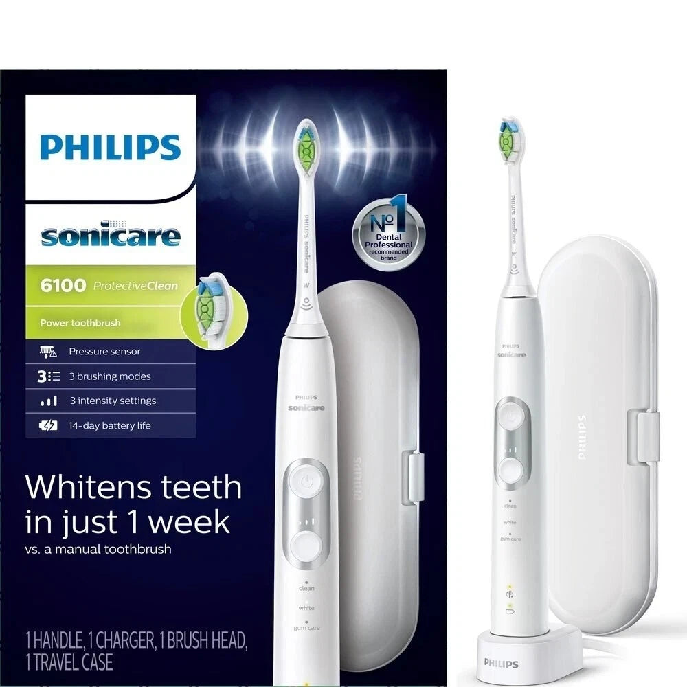 Sonicare 6100 ProtectiveClean Electric Toothbrush - White